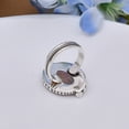 thumbnail image 4 of Copper Purple Turquoise 925 Sterling Silver Ring, Adjustable Ring, Silver Jewelry Ring, Purple Ring, Oval Ring, Dainty Ring, Handmade Ring, Gemstone R, 4 of 4