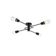 thumbnail image 3 of Xavier 4 lights flush mount in black, 3 of 3