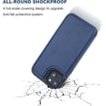 thumbnail image 5 of REQO Compatible with iPhone 15 Plus Wallet Case with Card Holder, PU Leather Kickstand Card Slots Case, Double Magnetic Clasp and Durable Shockproof Cover 6.7 Inch (Blue), 5 of 6
