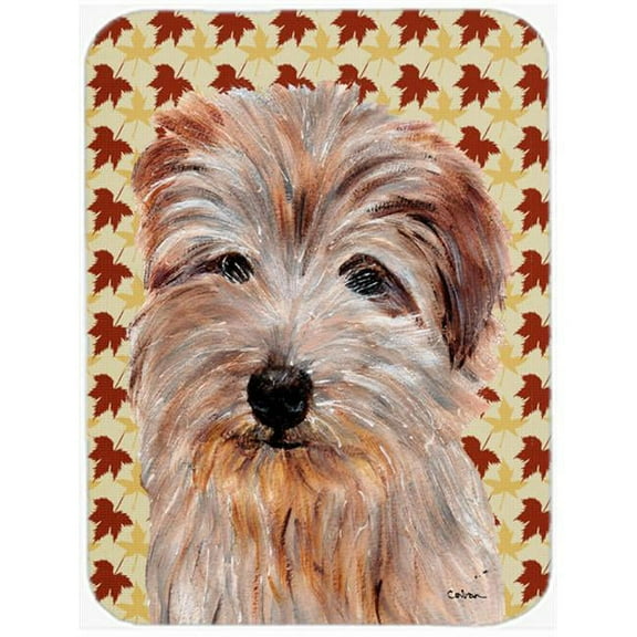 Carolines Treasures Norfolk Terrier Fall Leaves Mouse Pad