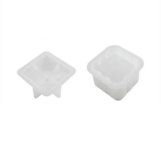 Bewildely Caja de almacenamiento de epoxi, accesorio de molde, Simple, profesional, exquisito, DIY, contenedor pequeño, moldes de fundición de resina, Artesanía Bewildely HA080546-00