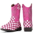 thumbnail image 2 of DADAWEN Girls Boots Stylish Kids Mid-Calf Boots Pink 11.5 Little Kid, 2 of 6