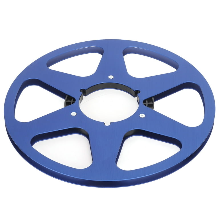 1/4 10 Inch Empty Tape Reel Aluminum Alloy Reel Tape Recorder Accessory  Empty Disc Opening Machine Parts for Nab Blue 