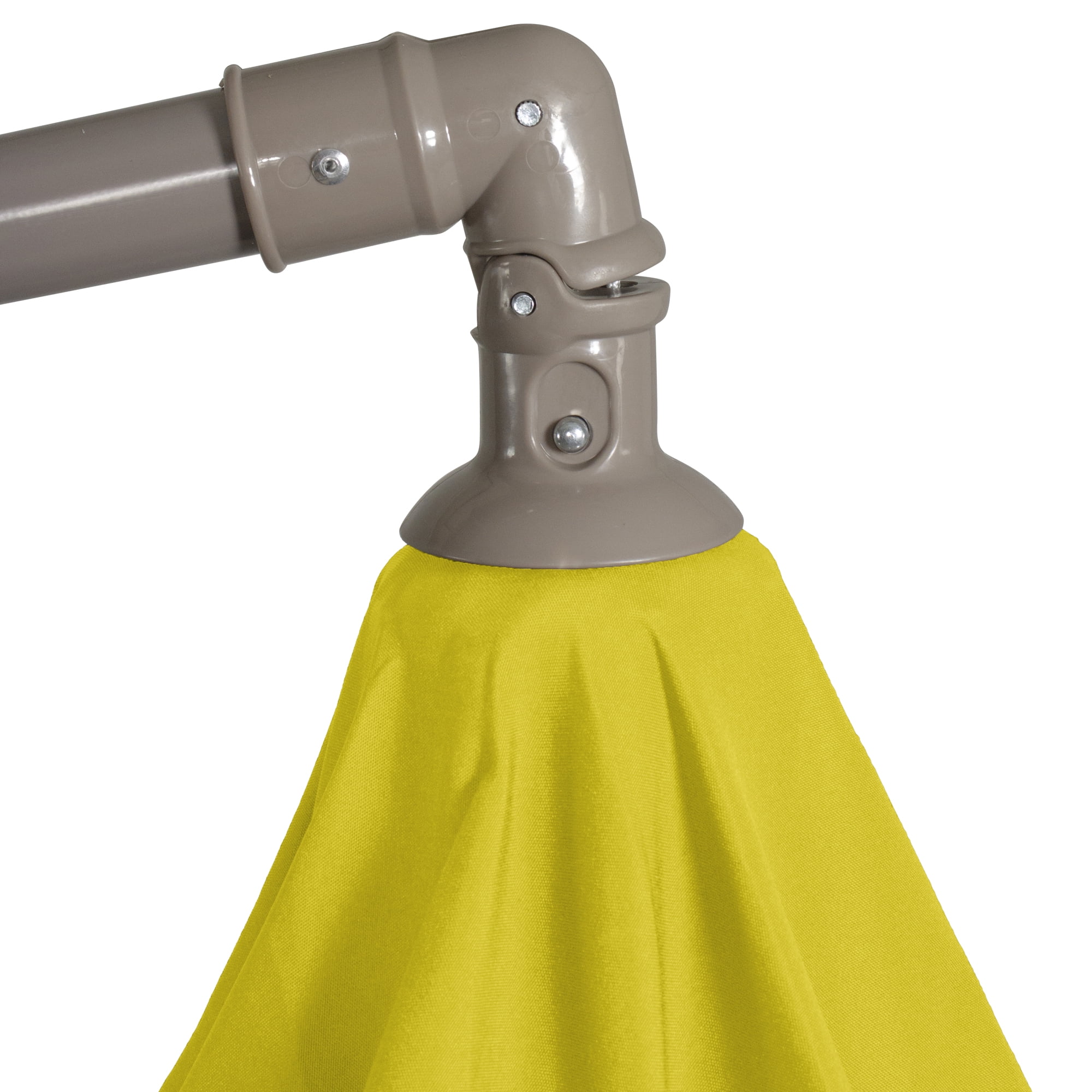 Northlight 10ft Offset Outdoor Patio Umbrella with Hand Crank, Yellow