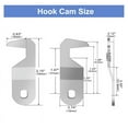 Tool Box Lock with Key,5/8In Cam Lock Keyed Alike,ToolBox Lock