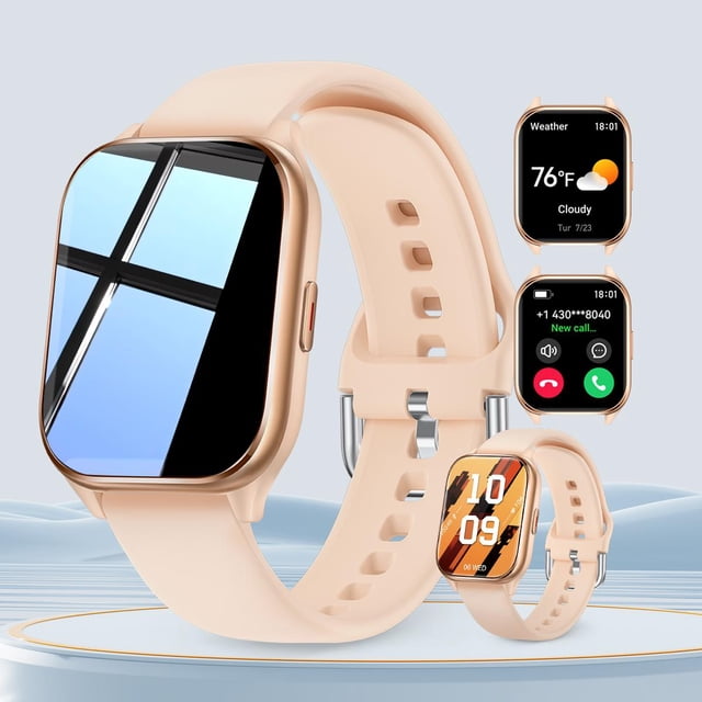 Reloj inteligente QTLLBT Bluetooth Call Fitness Tracker para mujeres y hombres