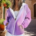 thumbnail image 2 of Bovemsi Sweatshirt for Women Zip Activewear Jacket Coat Printed Fall Outwear With Pockets Zip Up Hoodie, 2 of 7
