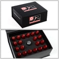 thumbnail image 6 of J2 Engineering LN-T7-009-15-RD J2 Engineering 7075 -T6 Forged Aluminum M12X1.5 20Pcs 60mm Height Open -End Lug Nut Sets w / Socket Adapter (Red), 6 of 6