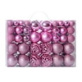 thumbnail image 2 of 100pcs Set Christmas Tree Balls Bauble Ornaments Xmas Party Home Decor/Decorations Hanging Christmas Supplies Ornament Gold, 2 of 9
