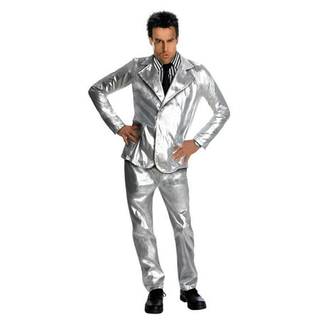 Zoolander Derek Silver Suit & Wig Costume Adult