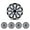 Silver Lacquer & Black Lacquer, variant on (Set of 4) 15" Universal Hubcaps Wheel Covers,Snap on Installation,Fit R15 Tire & Steel Rim,ABS+PC,Black Matte