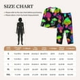thumbnail image 3 of Xecao Bright Mushrooms Print Women Pajamas Set Soft Sleepwear Pjs long Sleeve Button Down Nightwear with Long Pants, 3 of 6