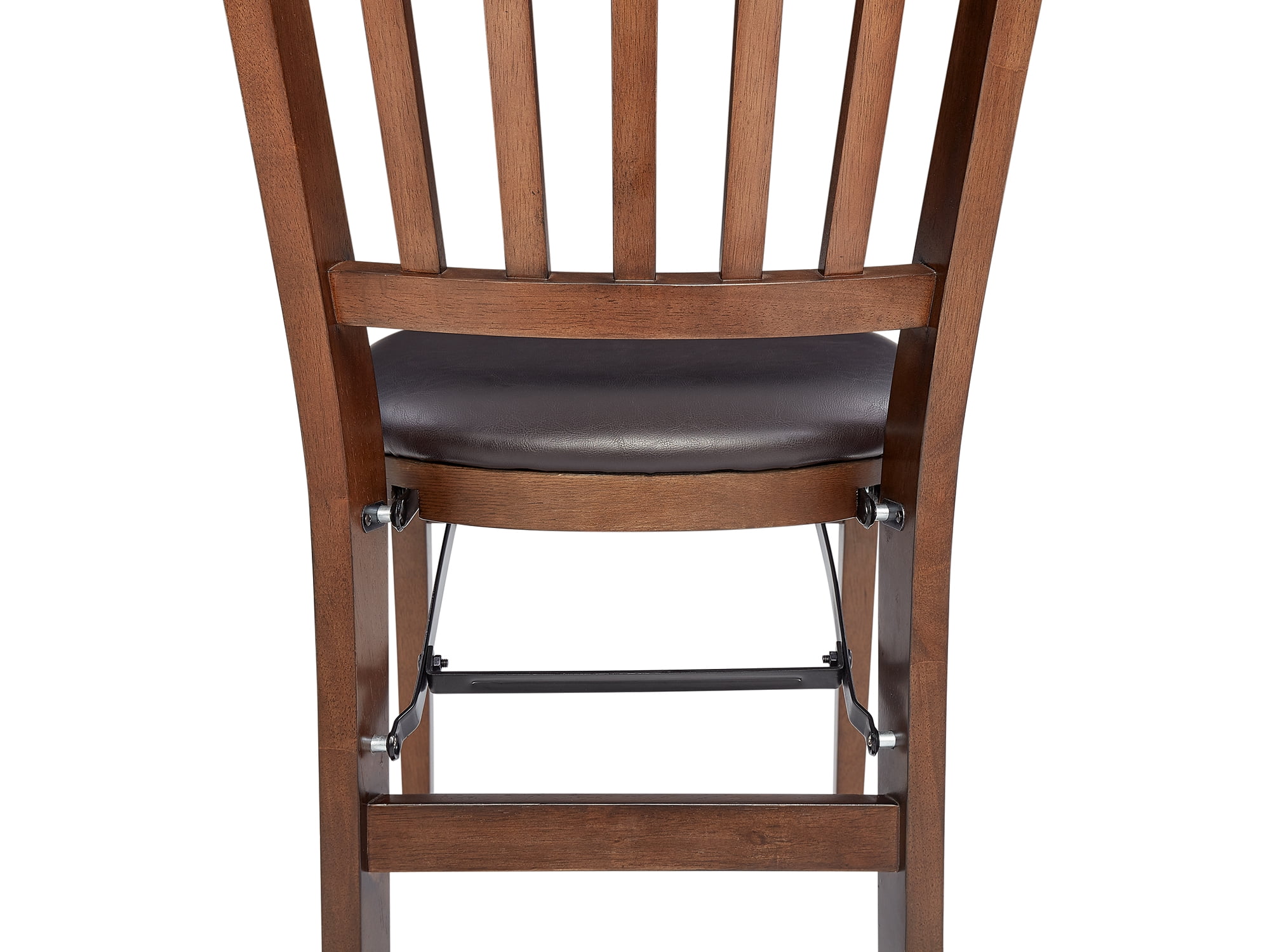 Stakmore School House Wood Folding Chair, Walnut, 2 Pack