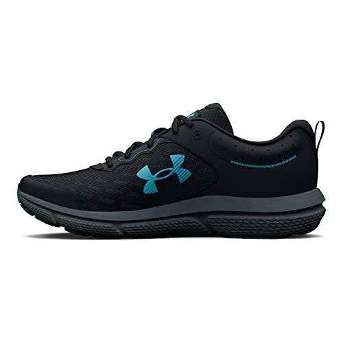 Under Armour Chaussure de Course pour Homme Charged Assert 10, (003) Noir/noir/bleu Surf, 11