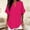 Hot Pink Tops, variant on Women Casual Blouses Simple Summer Short Sleeve Shirts V Neck Solid Color Tunic Blouses Tee Relaxed Fit Tops