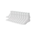 thumbnail image 3 of Hanes Men's 20 Pairs Moisture-Wicking Ankle Socks- White, 3 of 6