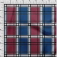thumbnail image 3 of oneOone Cotton Poplin Fabric Madras Check Print Fabric By The Yard 56 Inch Wide, 3 of 4