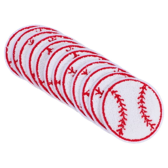 Worgeous 12pcs Iron on Baseball Patch Decorative Embroidery Patches for Clothes Easy to Apply for Jackets Backpacks Hats for DIY Fashion and Repair