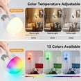 thumbnail image 4 of Rechargeable Light Bulbs with Remote - E26 Battery Operated Light Bulb for Non-Hardwired Wall Sconces, Pendant Lights, 4 of 5
