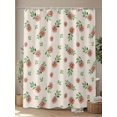 thumbnail image 4 of Fsddascl Country Flower Shower Curtain Set - 72" x 78" Washable Bathtub Curtain with 12 Hooks, Pink Daisy Floral Retro Plant Leaf Waterproof Fabric Stall Shower Curtains for Bathroom/Bathtub Décor, 4 of 6