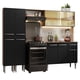 thumbnail image 1 of Cocina Integral 229cm Marrón/Negro Emilly Madesa 06, 1 of 5