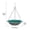 A, variant on SLYNSHome Hanging Birdbath Bird Feeder for Outdoor Decoration,Cute Metal Bird Bath Bowl with Chain Backyard Birdbath Garden Decor
