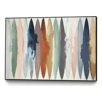 Giant Art Canvas  36x24 Even Flow V7 Framed in Pink