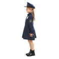 thumbnail image 5 of Hwmodou Toddler Girls 2 Piece Knitted Outfits Girl Officer Clothes Kids Cop Girl Cop Role Playing Clothes Set Casual Holiday Party,3-11Y, 5 of 9