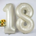 thumbnail image 4 of Number 8 Balloon Giant 40 Inch 8 Number Birthday Balloon for Boys 8 18 28 38 48 68 88 Balloons Number Birthday Decorations for Birthday Wedding Anniversary (Cream white No 8), 4 of 13