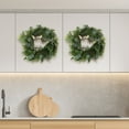 thumbnail image 5 of Pure Garden Set of Two 20-Inch Artificial Eucalyptus Wreath for Home Decor, 5 of 7