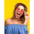 thumbnail image 3 of 10 Paires Lunettes De Soleil Rondes Hippie Lunettes De Soleil Rondes Multicolores De Style John Des Annes 60 (cuadro Or), 3 of 5