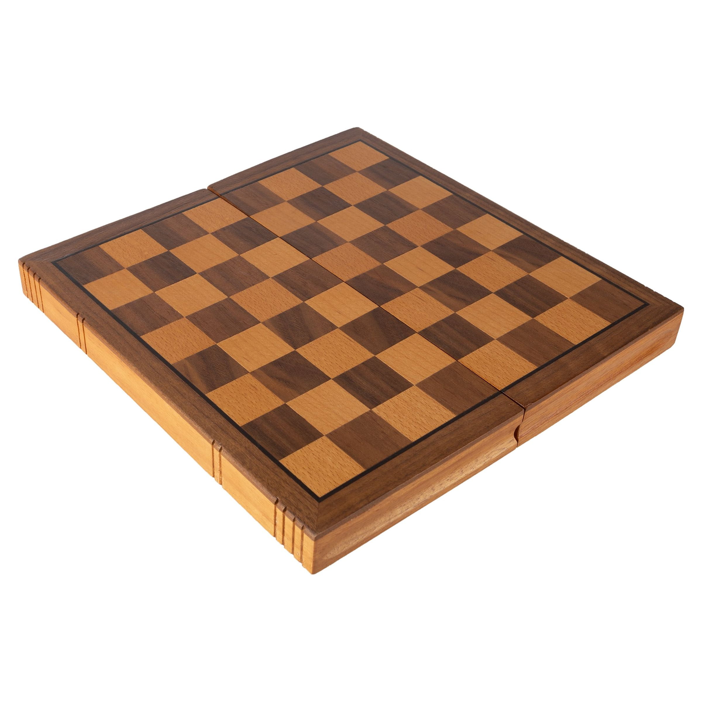 Trademark Global Tg Wooden Book Style Chess Board W/ Staunton