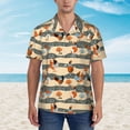 thumbnail image 6 of Picia Funny Chicken Gentle Cotton Regular Fit Short Sleeve Casual Hawaiian Shirt for Men-Medium, 6 of 9