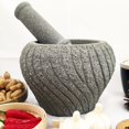 thumbnail image 7 of Mortar and Pestle Set Unpolished Heavy Granite Mortar and Pestels Enhanced Performance and Organic Appearance Pill Crusher Spice Grinder, 7 of 7