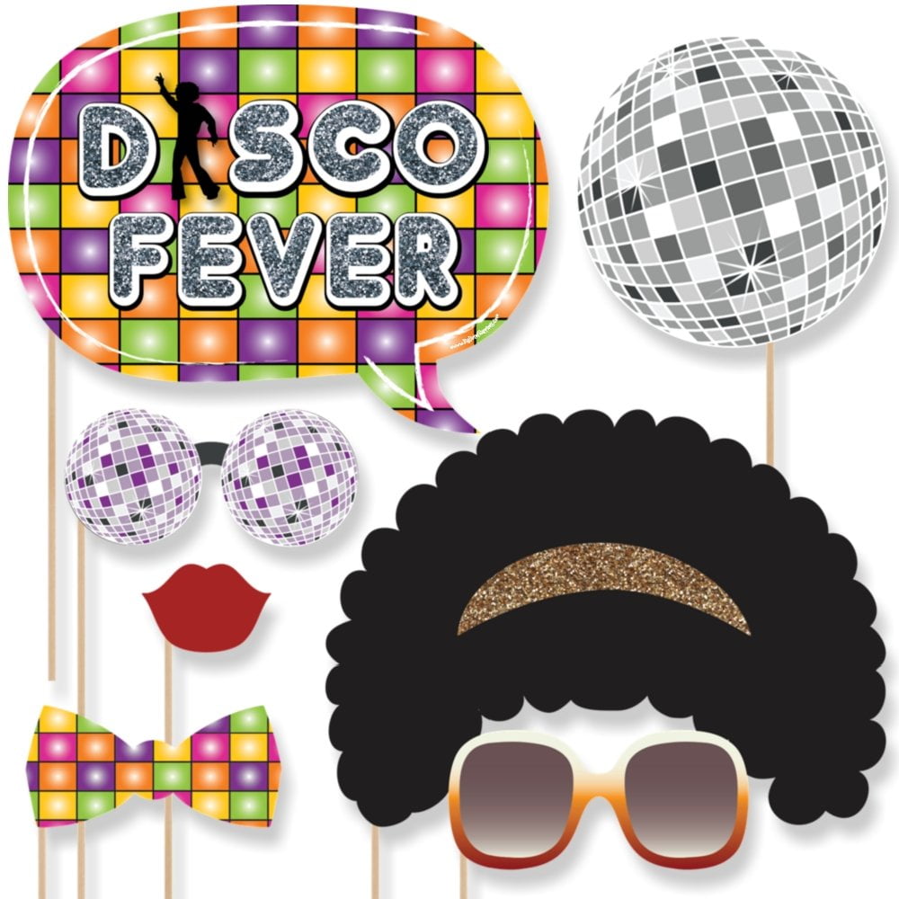 70s photo booth props