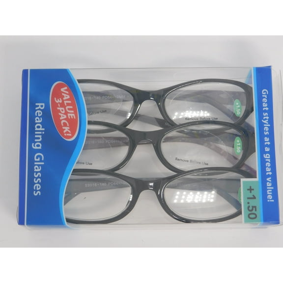3 Pairs FGX Reading Glasses Angela  1.50
