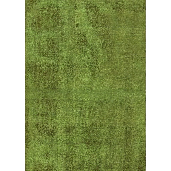 Ahgly Company Indoor Rectangle Oriental Green Industrial Area Rugs, 8' x 10'