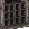 thumbnail image 6 of DWVO 53" Farmhouse Kitchen Buffet Sideboard with Sliding Barn Door, 3 Drawers, and Wine Rack, 6 of 9