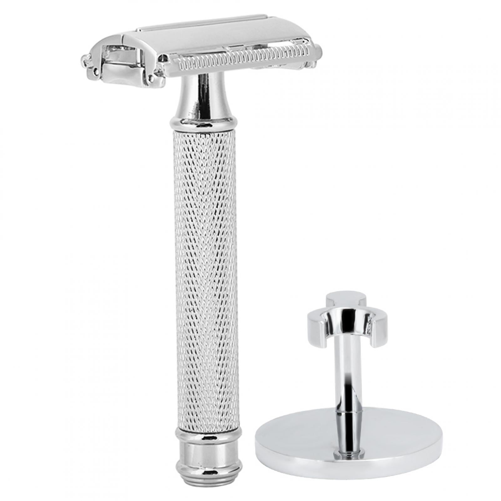 Men Double Sided Manual Shaver Portable Hair Removal Beard Shaver Face Grooming Tool