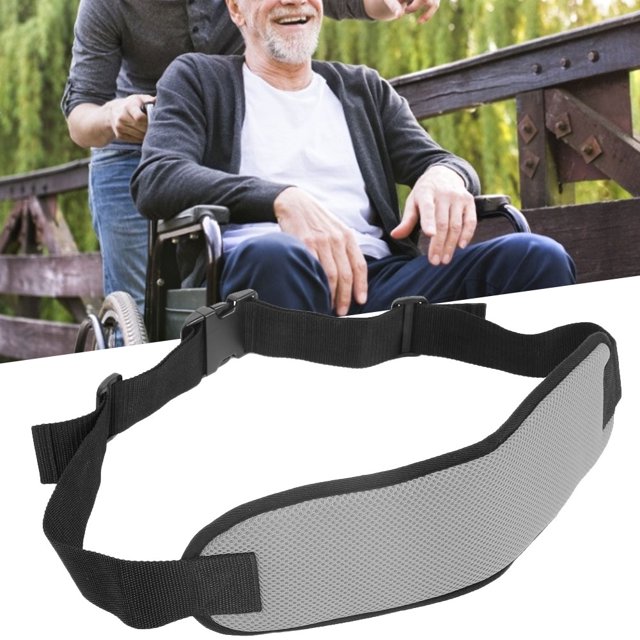 Adjustable Safety Harness for Wheelchair Seats, Breathable Mesh Cloth, Pressure Reducing Sponge, Secure Buckle, Comfortable, Convenient