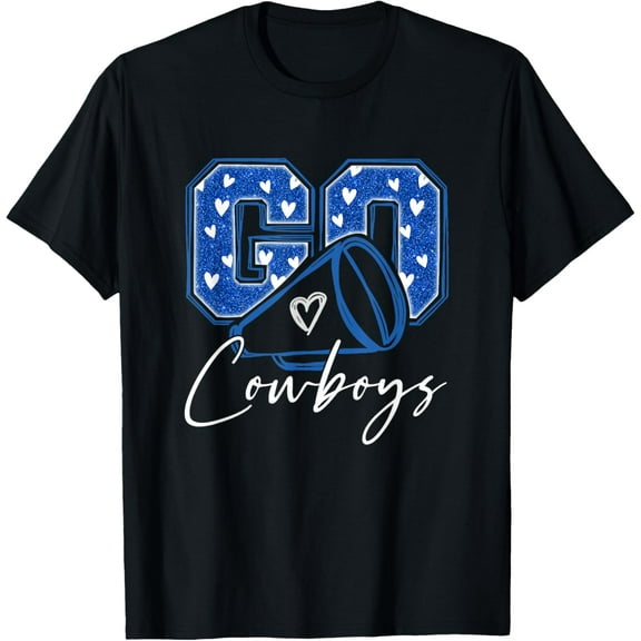 Go Cheer Cowboys Design Gift For Men Women Girls Kids T-Shirt