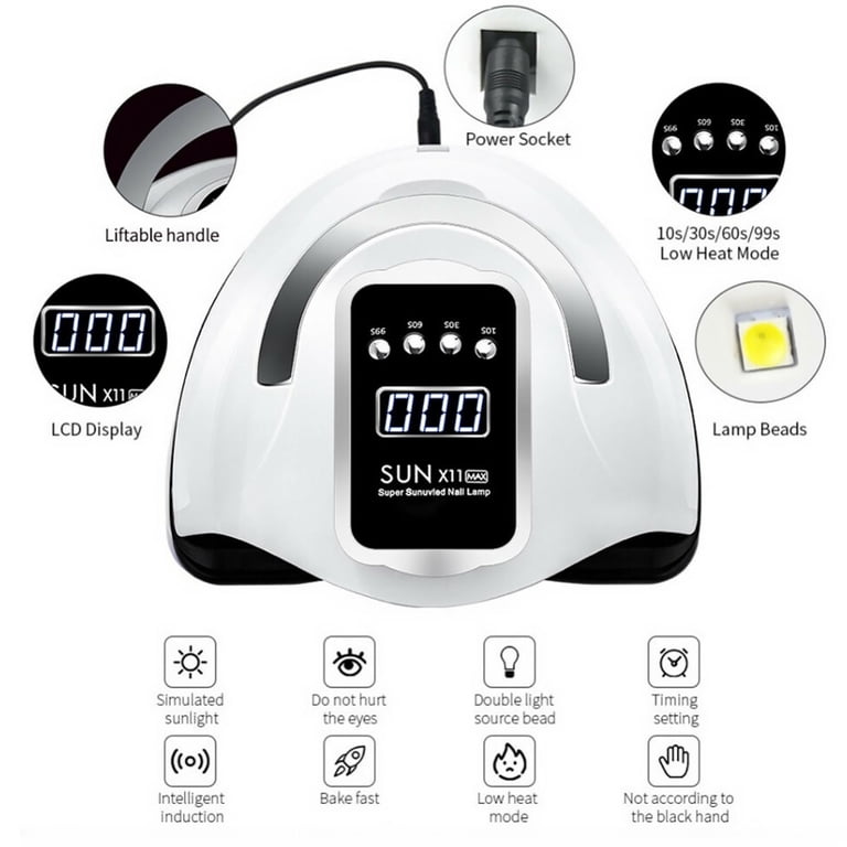 Keyohome 280W UV LED Nail Lamp with Auto Sensor photo 8