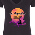 thumbnail image 4 of Inktastic St. Augustine Florida Vacation Women's V-Neck T-Shirt, 4 of 5