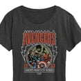 thumbnail image 3 of Marvel The Avengers - Band Tee Style - Women's Short Sleeve Graphic T-Shirt, 3 of 5