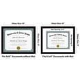 Americanflat Diploma Frame 11x14 with 8.5x11 Mat for Diploma Wood