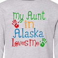 thumbnail image 4 of Inktastic My Aunt in Alaska Loves Me Nephew Gift Long Sleeve Youth T-Shirt, 4 of 5
