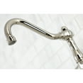 thumbnail image 3 of Kingston Brass KS3246PX Vintage Double-Handle Wall Mount Bathroom Faucet, Polished Nickel, 3 of 8