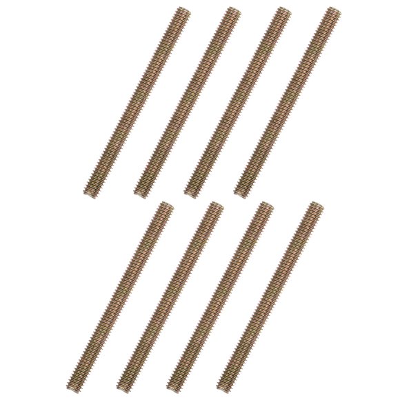 Unique Bargains 8pcs 5/16x4' Carbon Steel Fully Threaded Rod Bar Studs for Furniture Mounting Assembly