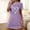 Purple, variant on Sakmal Short Sleeve Mumu Nightgownss for Women Cute Valentines Plus Size Love Pajama Sleep Dress Short Heart Print Ladies Nightgown L