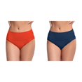 thumbnail image 1 of (2-Pack) Rinsvye Women's Black High Waisted Womens Swim Bottoms Shorts Bikini Bottoms Retro Basic Swim Pants Full Coverage Swimsuit Mid High Waist Swim Bottom Waist Bathing Suit Bottom, 1 of 8